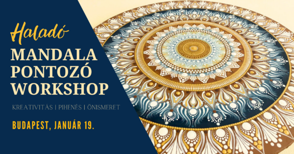 haladó mandala pontozó workshop